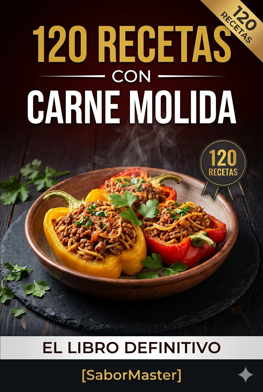 Portada del eBook 120 Recetas con Carne Molida